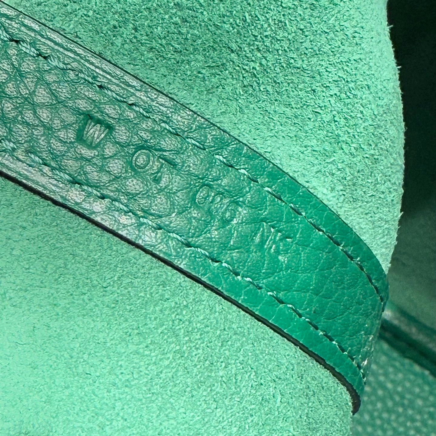 HM picotin lick 18cm togo gold hardware  peacock green QWE08271