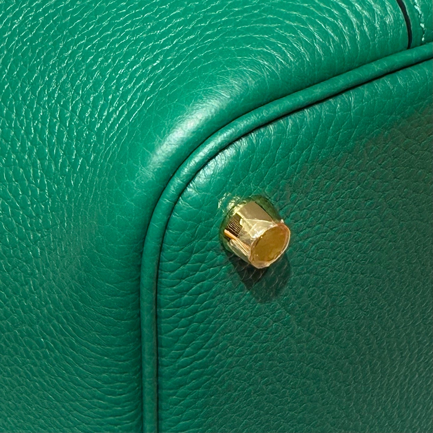 HM picotin lick 18cm togo gold hardware  peacock green QWE08271