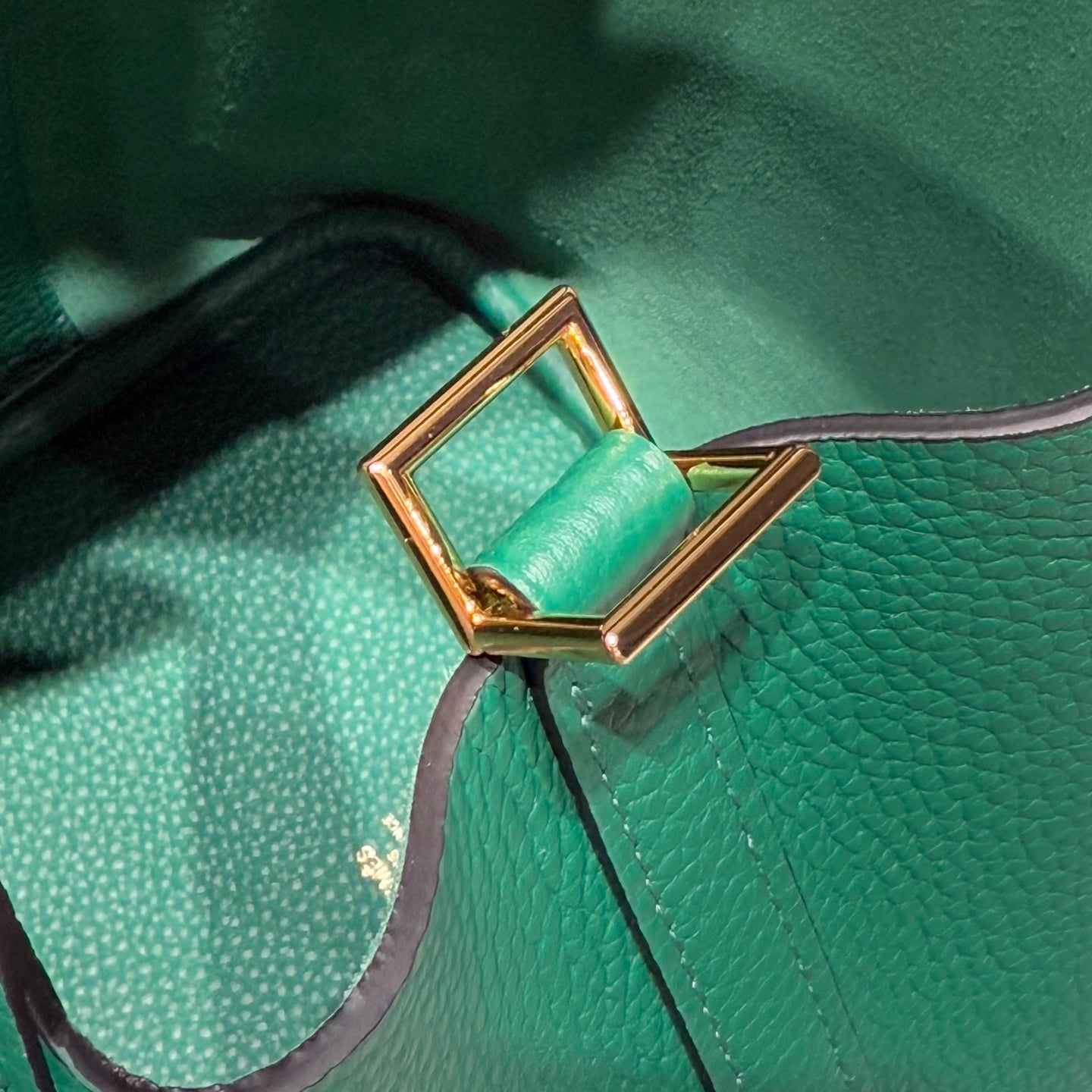 HM picotin lick 18cm togo gold hardware  peacock green QWE08271