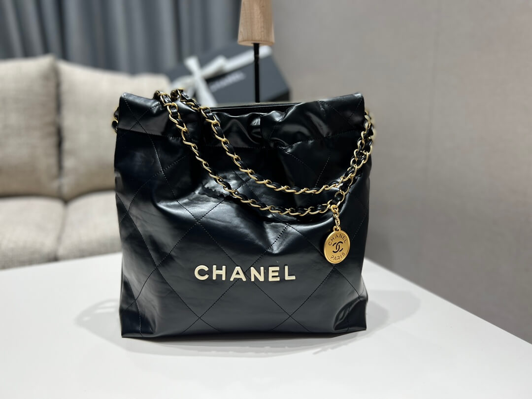 ?????????? pm calfskin and gold metal 35cm black shoulder bag cross body bags