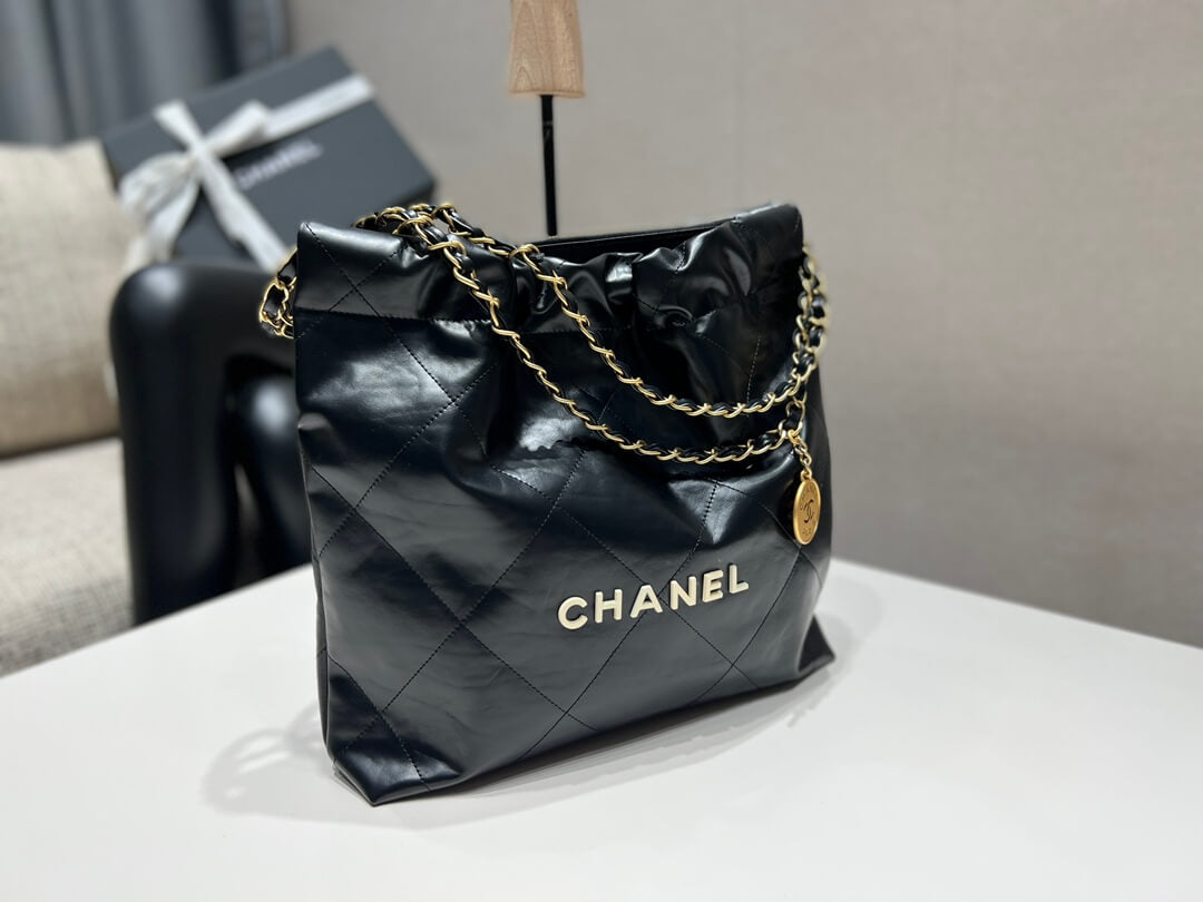 ?????????? pm calfskin and gold metal 35cm black shoulder bag cross body bags