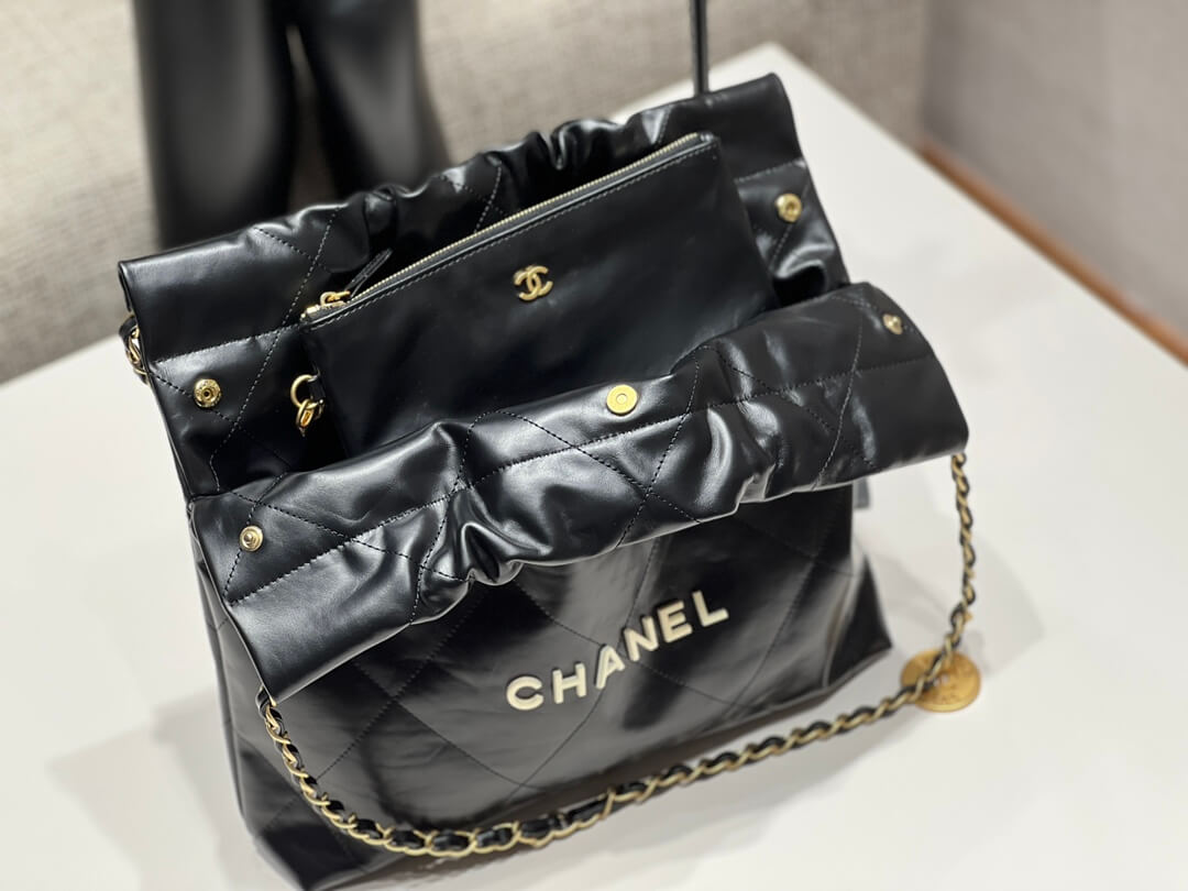 ?????????? pm calfskin and gold metal 35cm black shoulder bag cross body bags