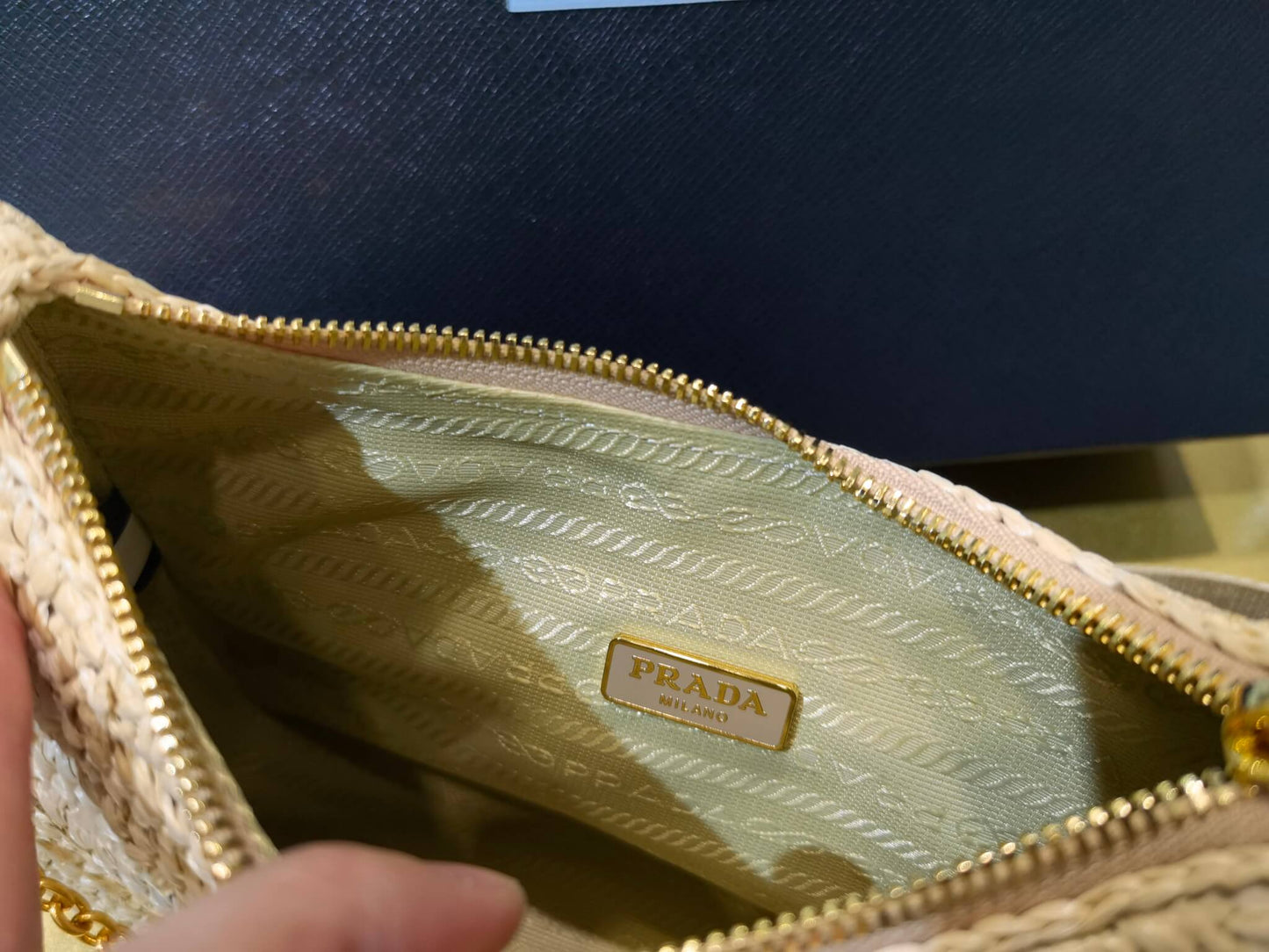 pra 1bh204 three in one hobo shoulder bag 23cm apricot