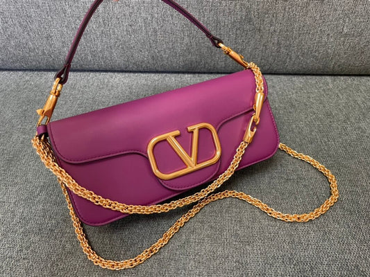 valentino borsa piccola a spalla garavani loco in vitello vlogosignacar 1133 purple 2