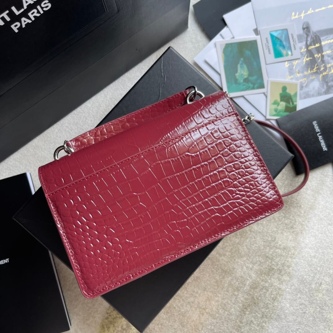 ys l565739 clutch bag red metallic silver leather free shipping µĸ±±¾