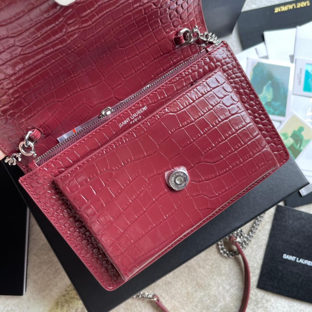 ys l565739 clutch bag red metallic silver leather free shipping µĸ±±¾