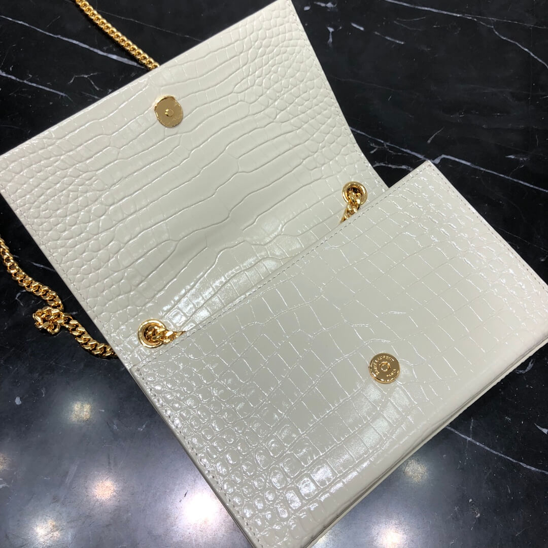 ysl 474366 cross body bags shoulder bag white calfskin rose gold