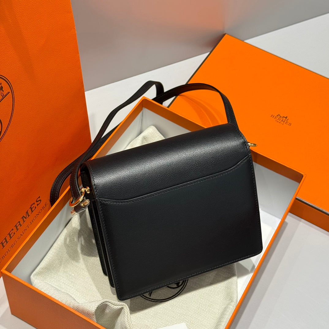 HM roulis handmade crosbody bag wax thread gold QWE5310 Black