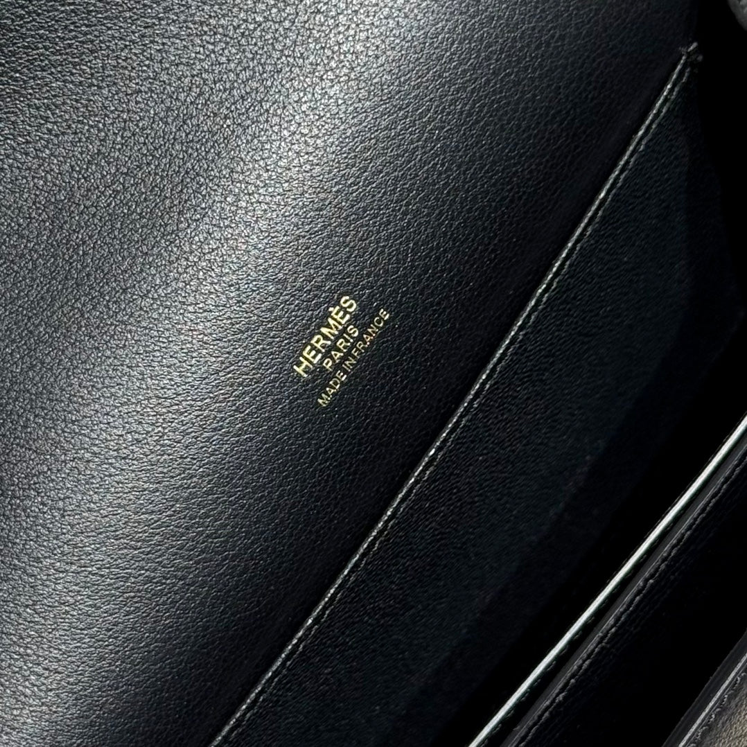 HM roulis handmade crosbody bag wax thread gold QWE5310 Black