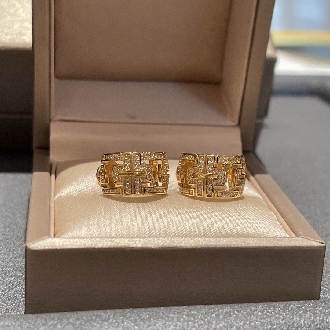 bvl silver gold earrings slc57 e