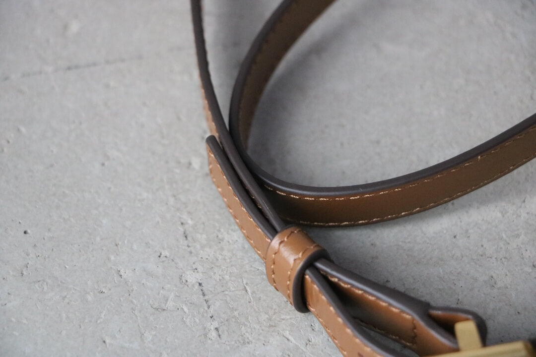 eleanor new design tofu sling bag brown cowhide 89644