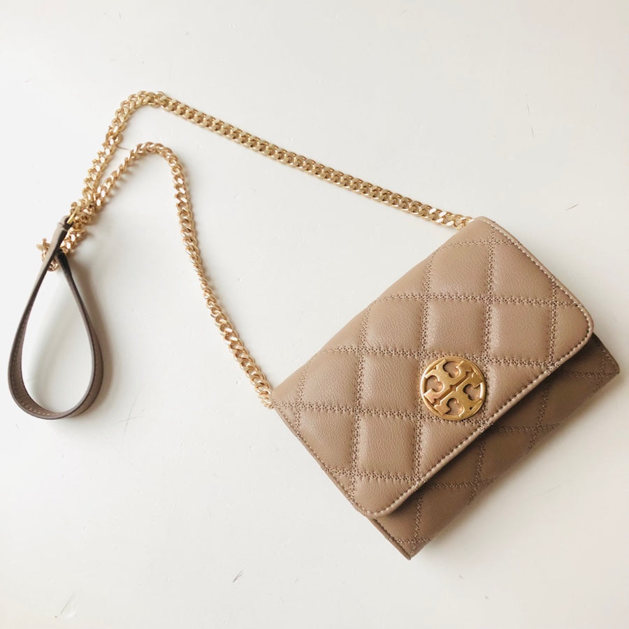 tory burch willa small sling bag apricot 83692