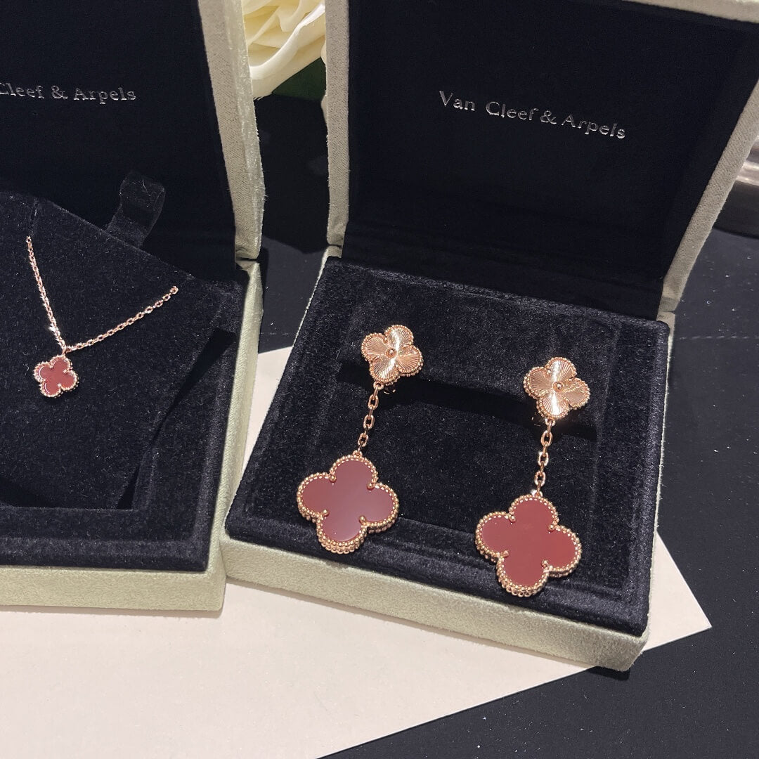 vca fd057 necklace earrings free shipping