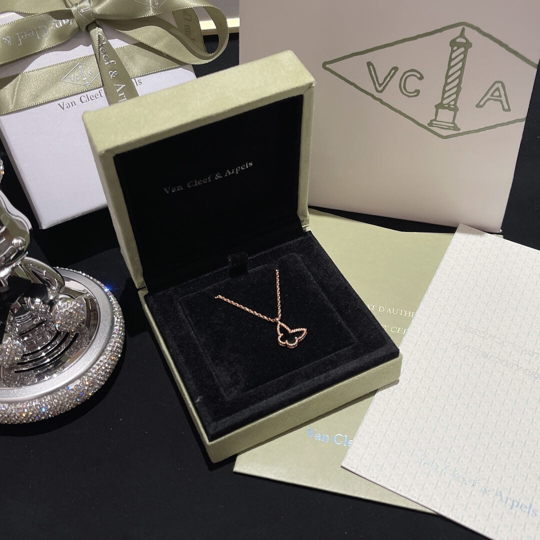 vca fd024 butterfly necklace free shipping