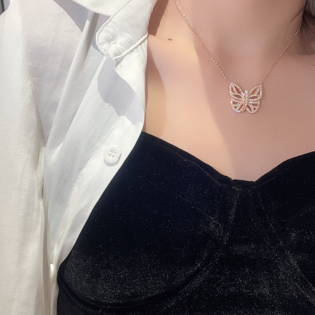 vca fd015 necklace butterfly series