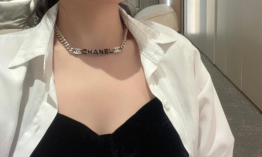 cha kf06081 necklace letter chain
