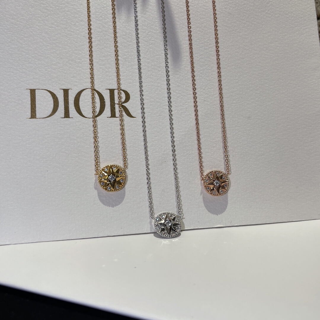do od002 compass full diamond necklace free shipping