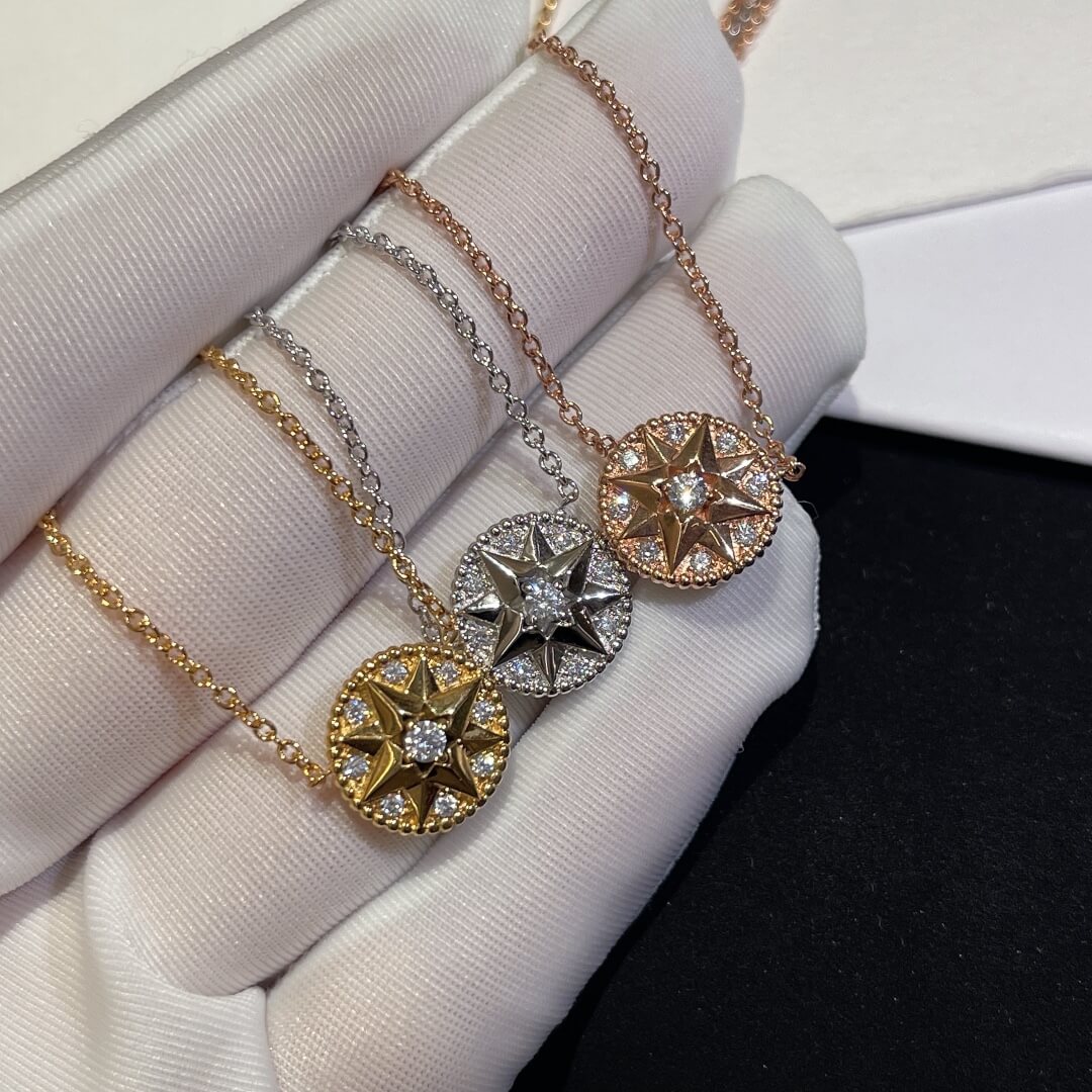do od002 compass full diamond necklace free shipping