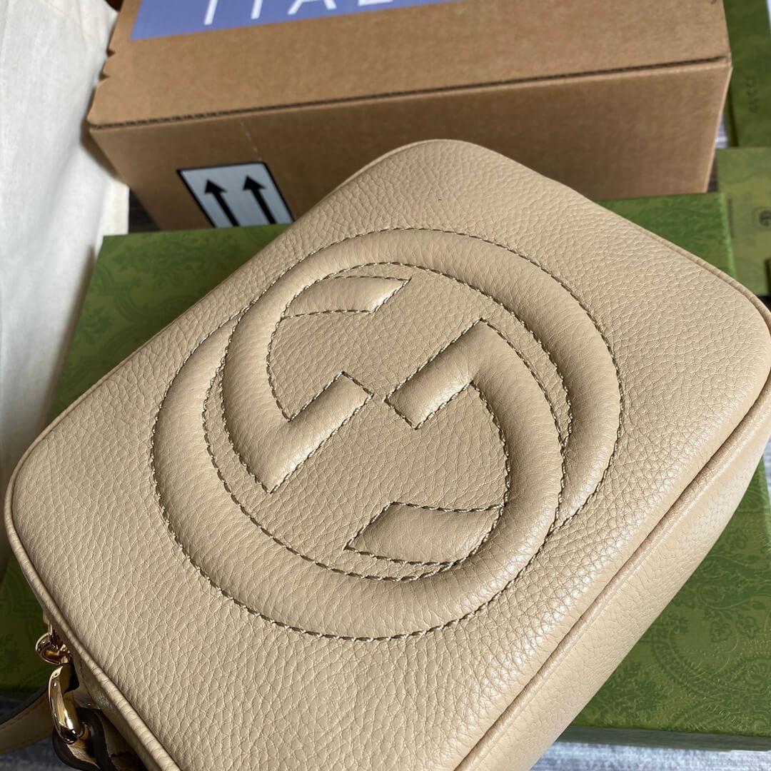 gc bc308364 shoulder bag the new light apricot leather