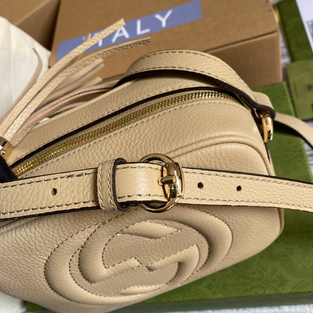 gc bc308364 shoulder bag the new light apricot leather