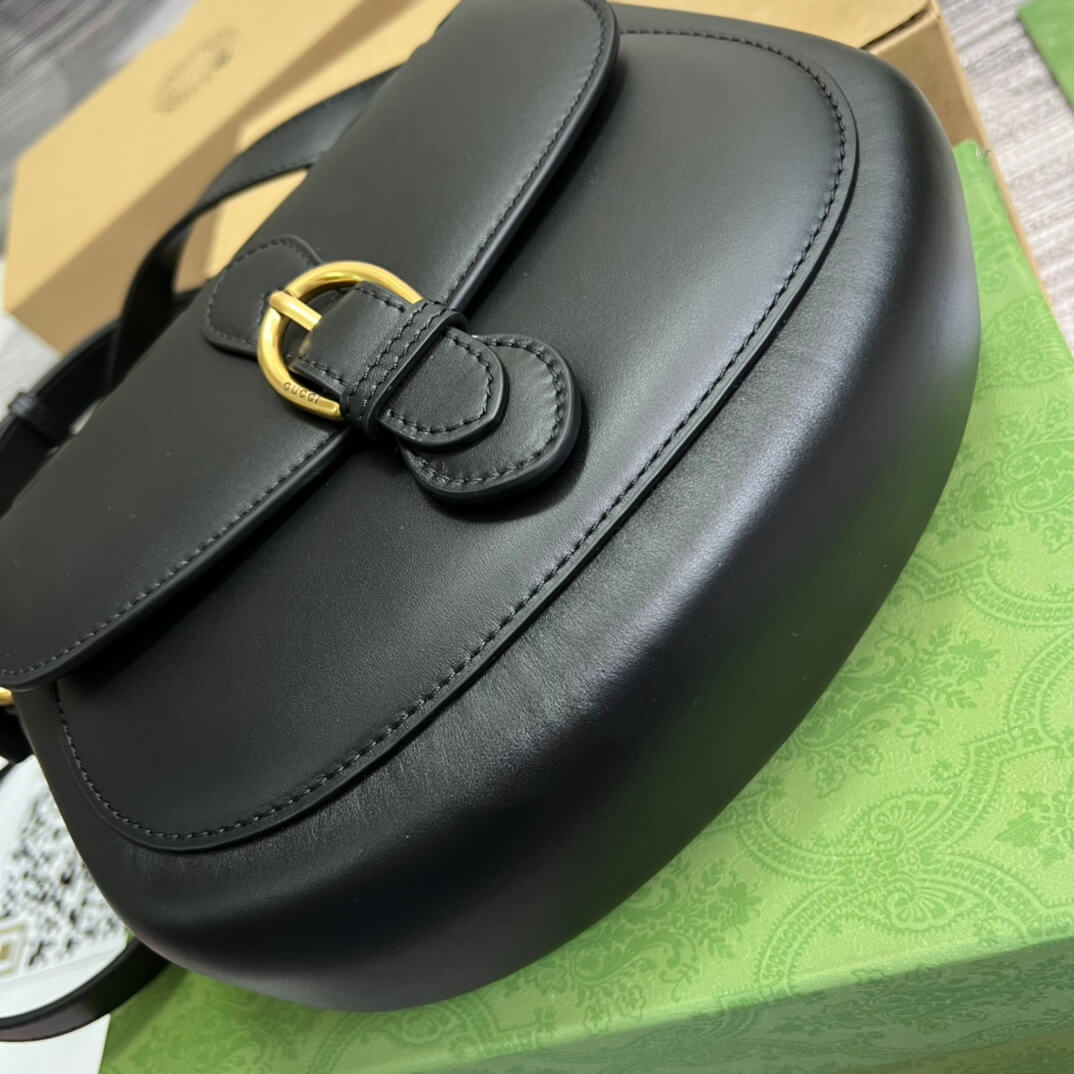 gc 675923 shoulder bag black leather