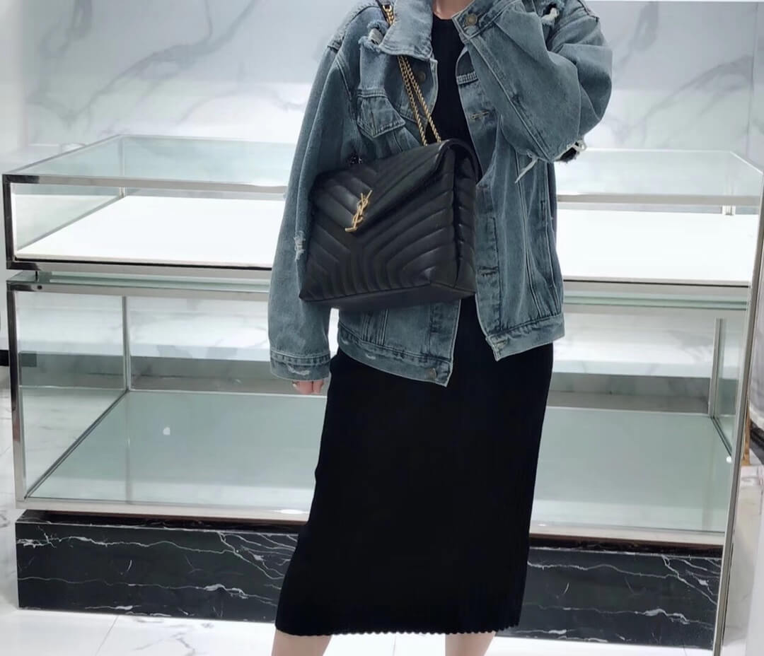 ysl 459749 shoulder bag grey