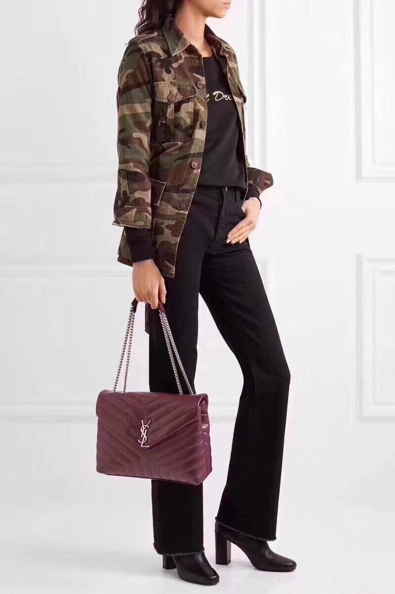 ysl 459749 shoulder bag grey