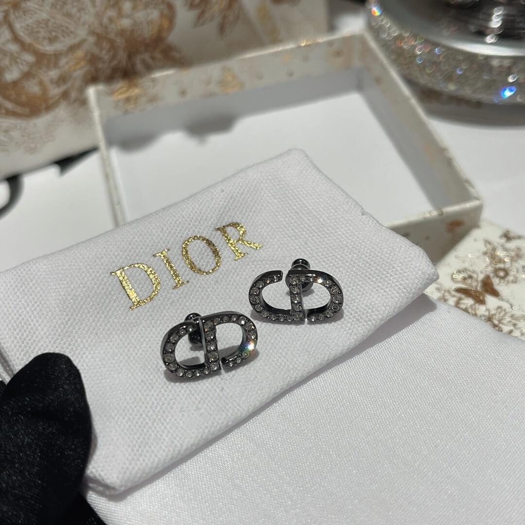 do hoe009 cd rhinestone luxury stud earrings