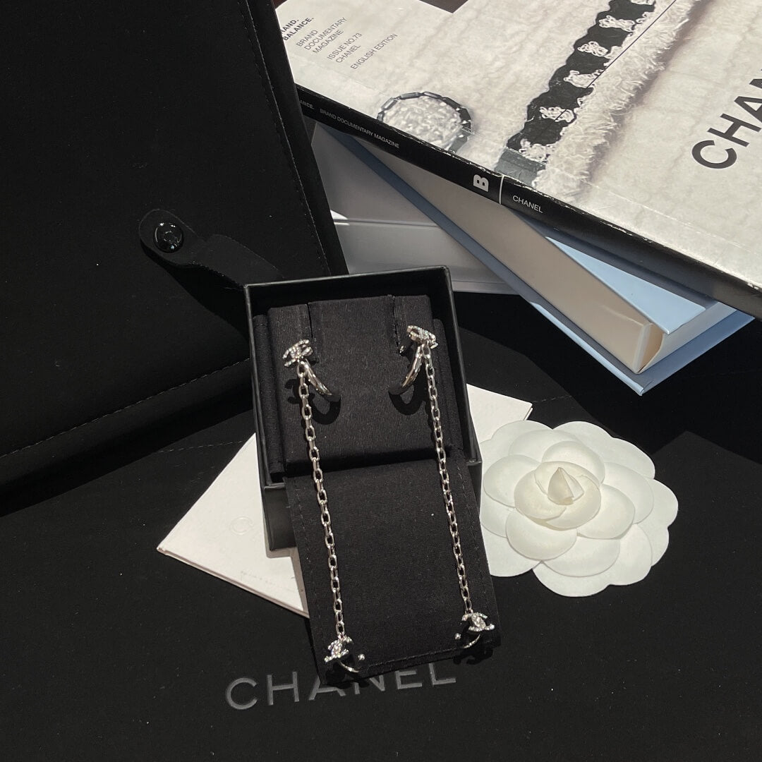 cha hce136 drop chain earrings free shipping