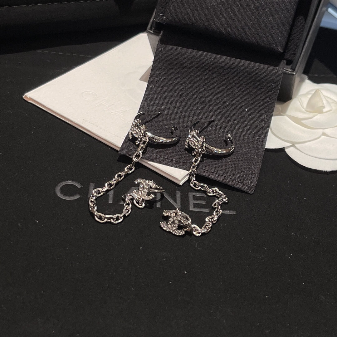 cha hce136 drop chain earrings free shipping