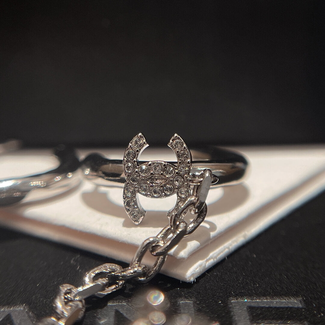 cha hce136 drop chain earrings free shipping