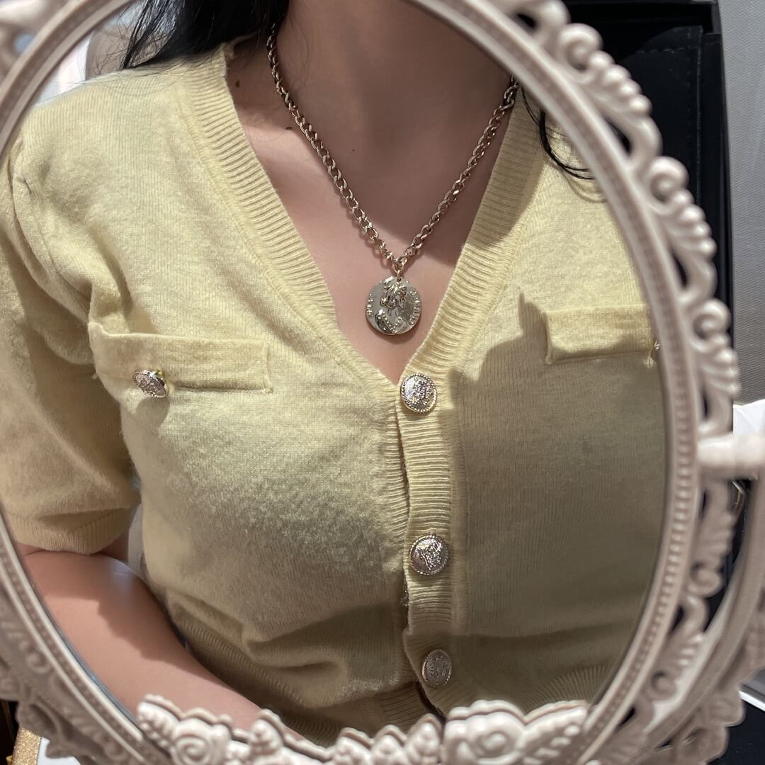 cha kf061604 necklace braided short chain