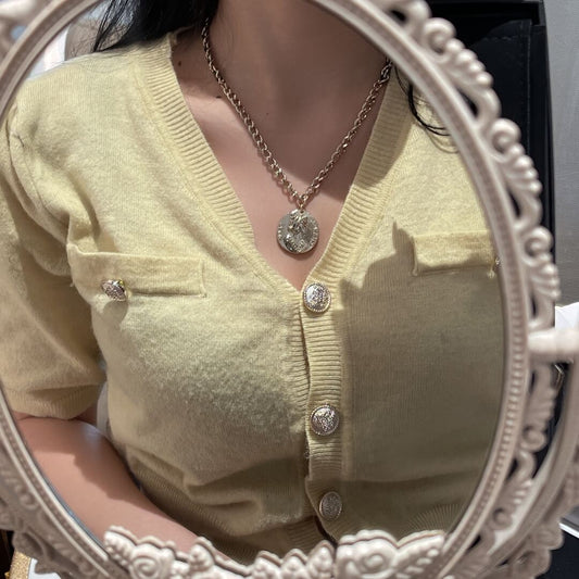 cha kf061604 necklace braided short chain