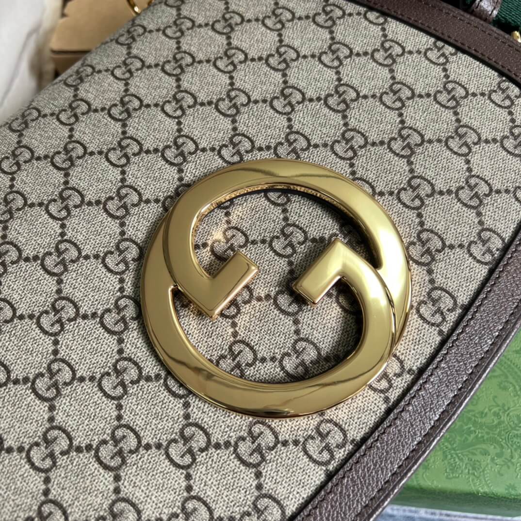 gc699210 shoulder bag brown metallic yellow