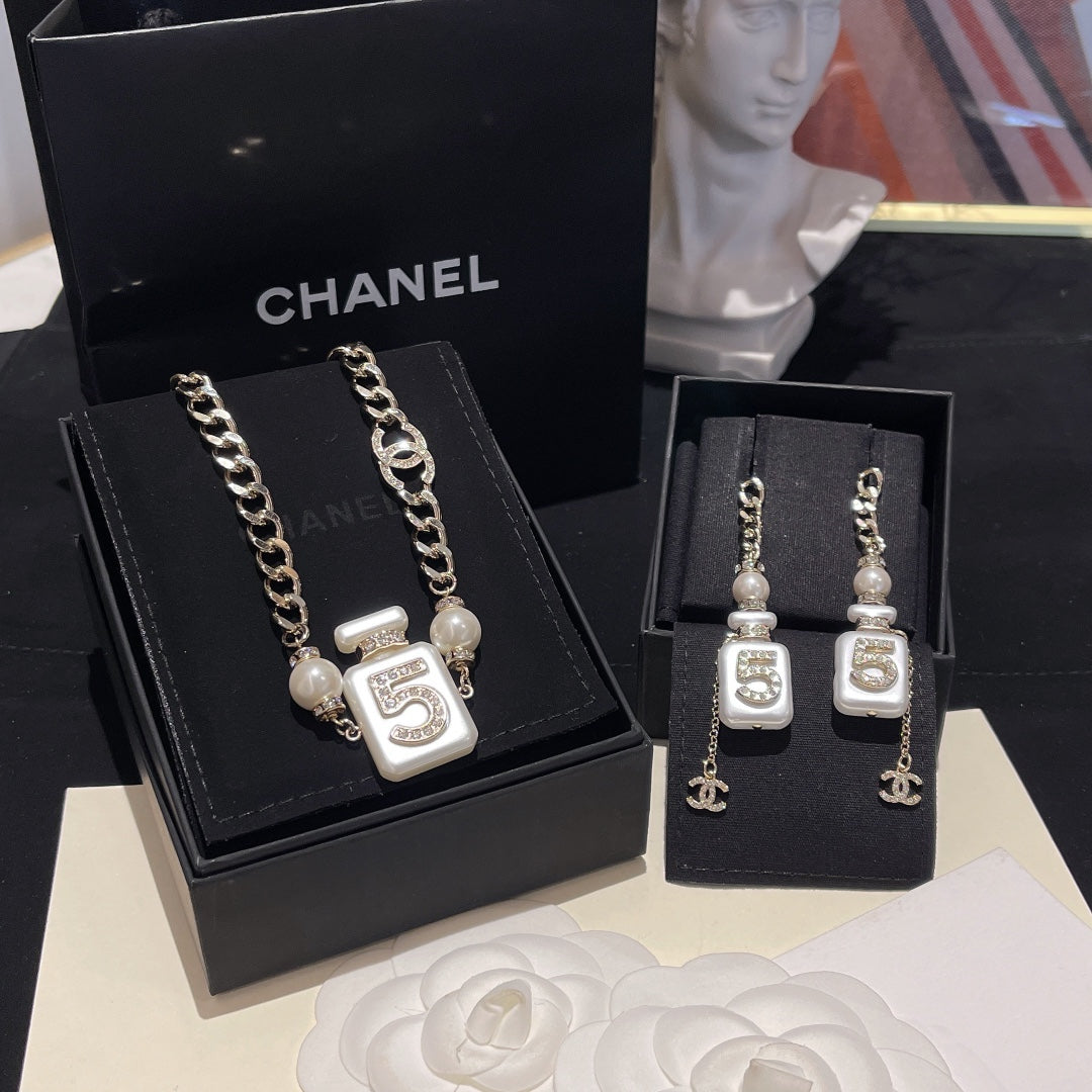 ch a kf061904 necklace earrings free shipping