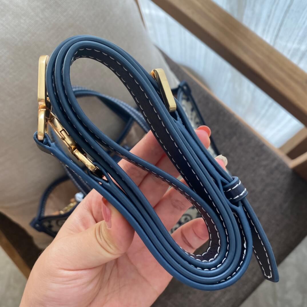 to83313 monogram tote handbag dark blue