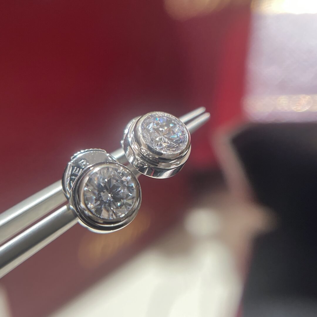 hoe008 cd rhinestone stud earrings platinum golden color free shipping µĸ±±¾