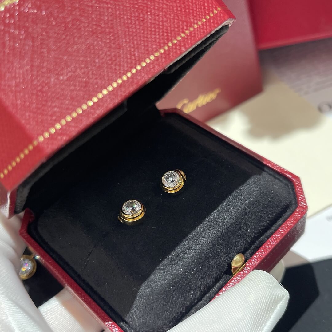 hoe008 cd rhinestone stud earrings platinum golden color free shipping µĸ±±¾