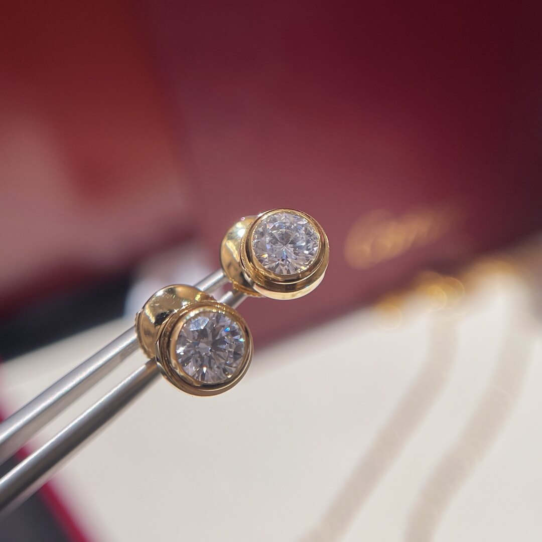 hoe008 cd rhinestone stud earrings platinum golden color free shipping µĸ±±¾