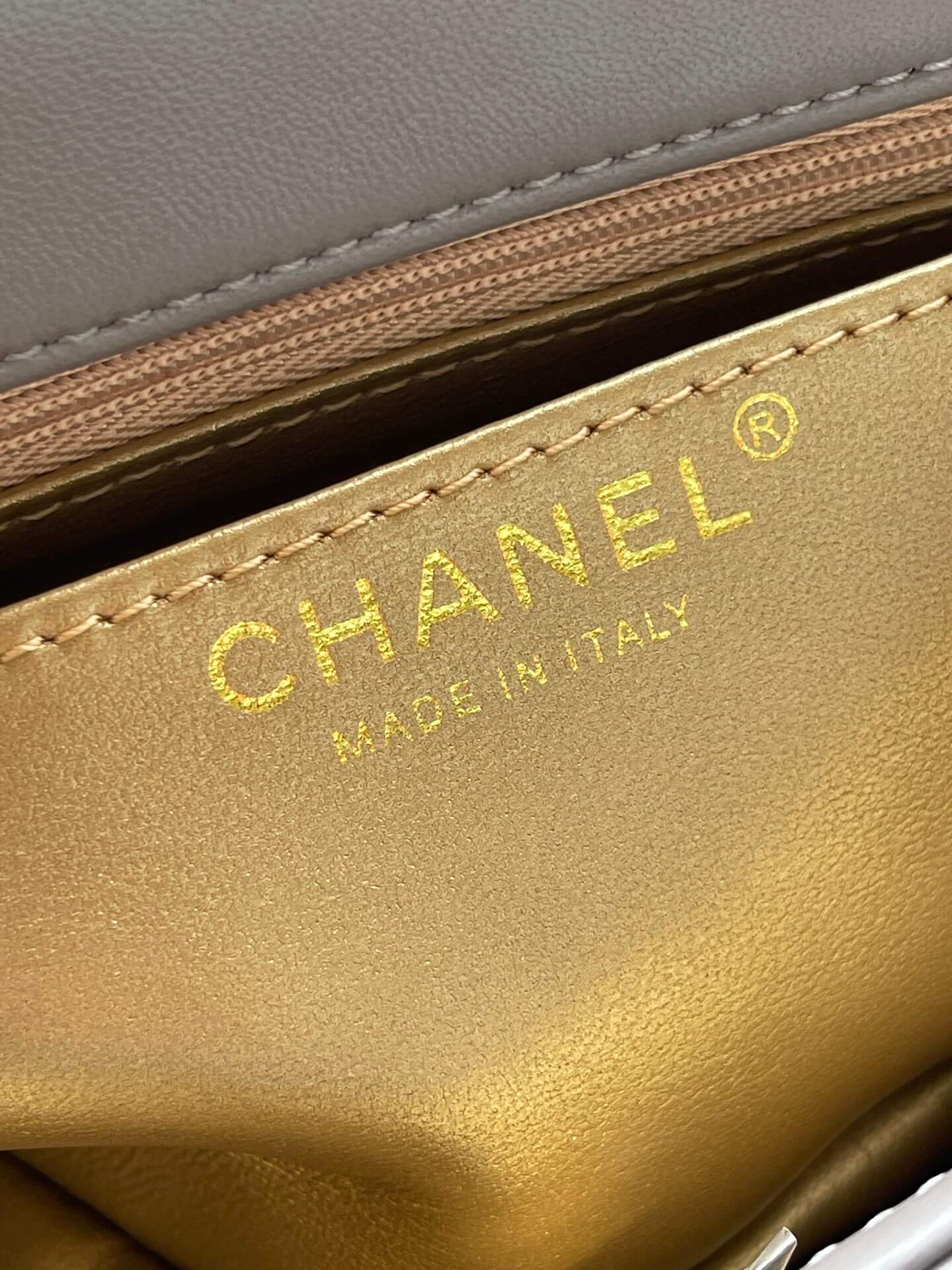 cha shoulder chain bag grey gold chain crossbody bag as1787