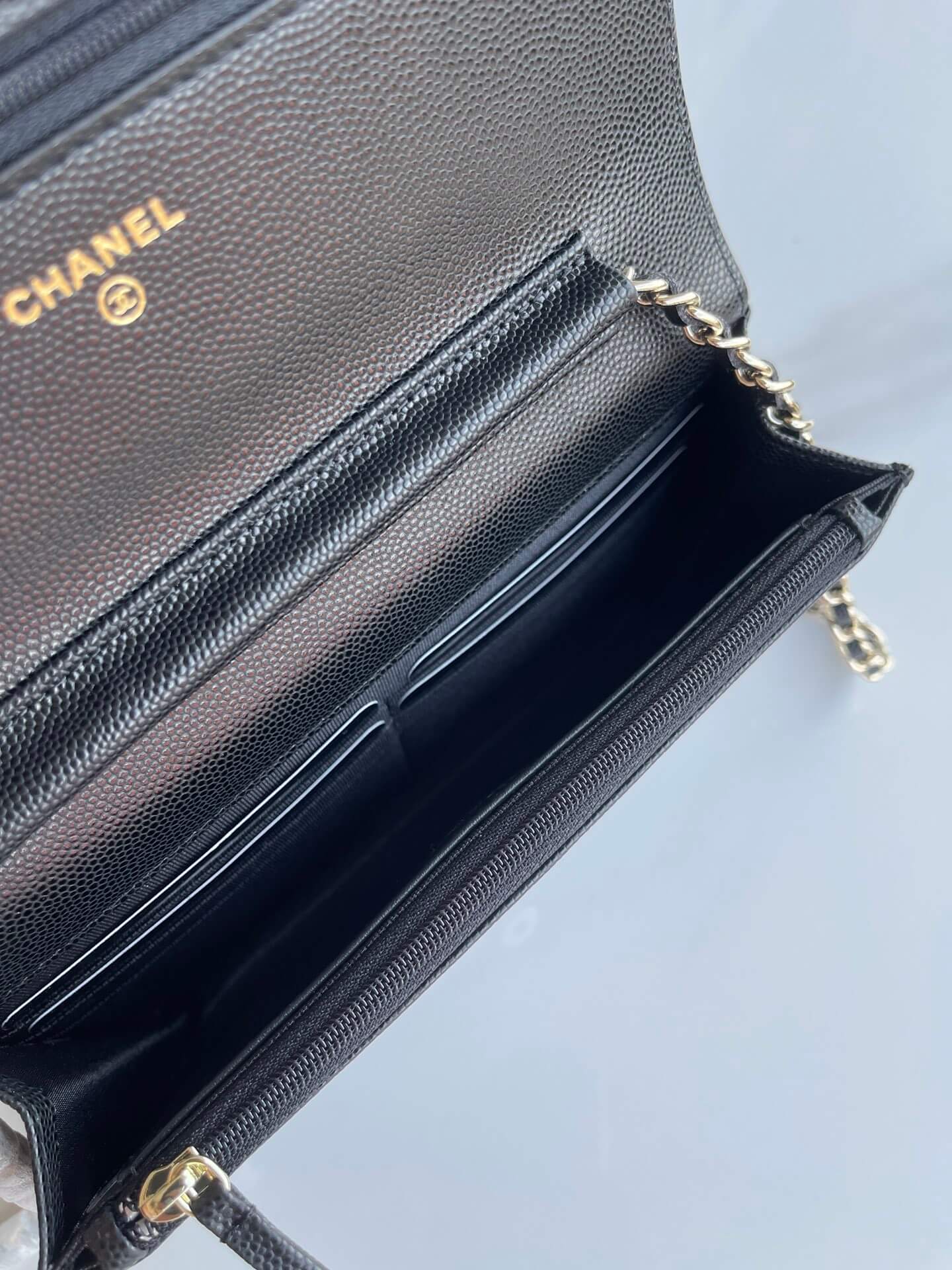 cha ap2734 woc blingbling shoulder bag cross body bags leather black white 19cm