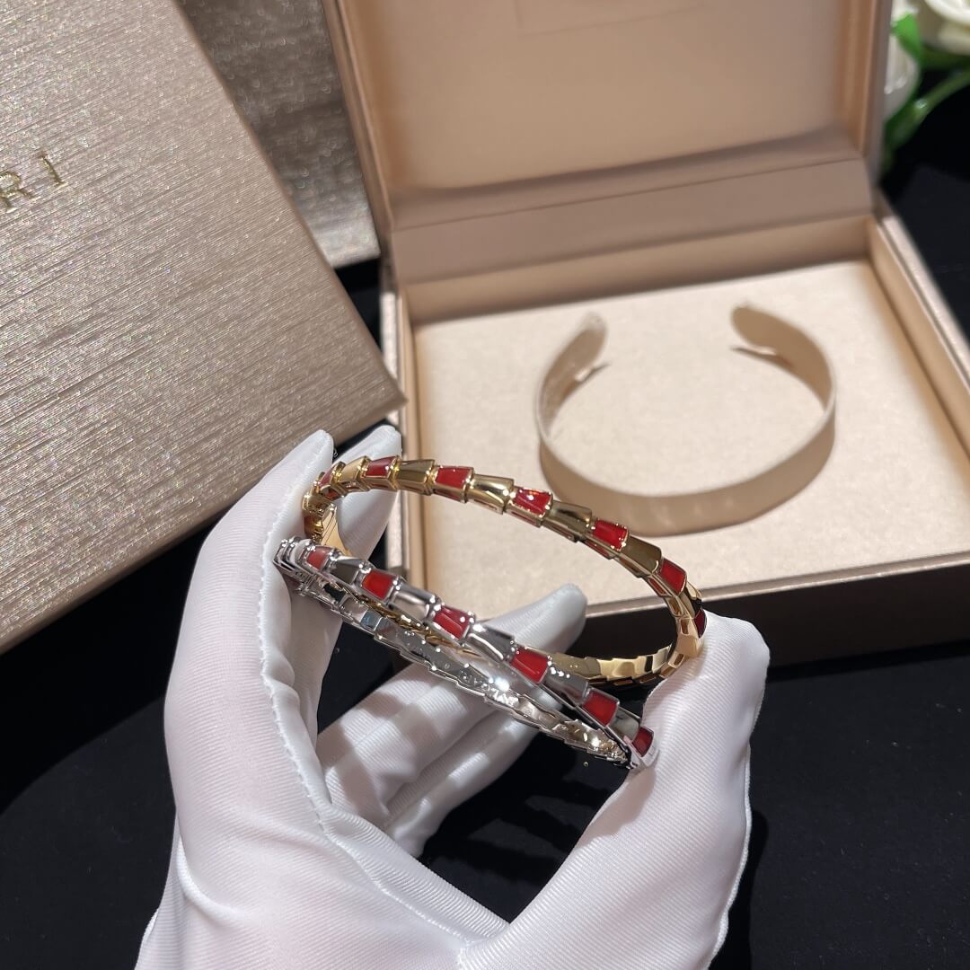 bracelet silver and gold with red free shipping bh046