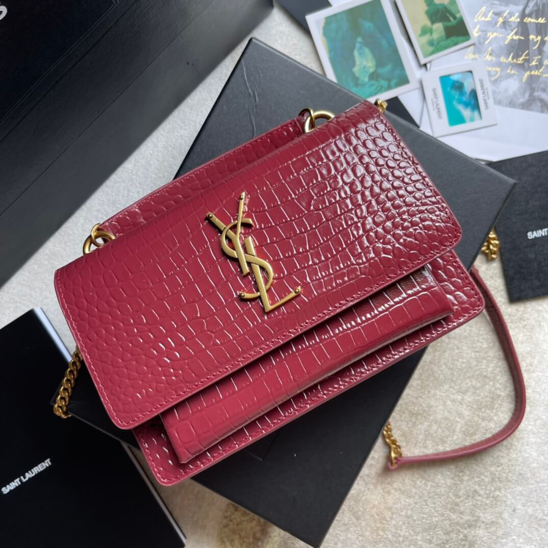 ys l565739 clutch bag red metallic silver leather free shipping µĸ±±¾