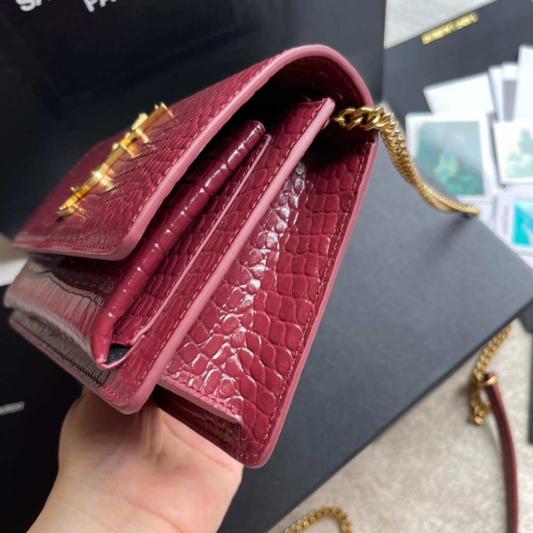 ys l565739 clutch bag red metallic silver leather free shipping µĸ±±¾