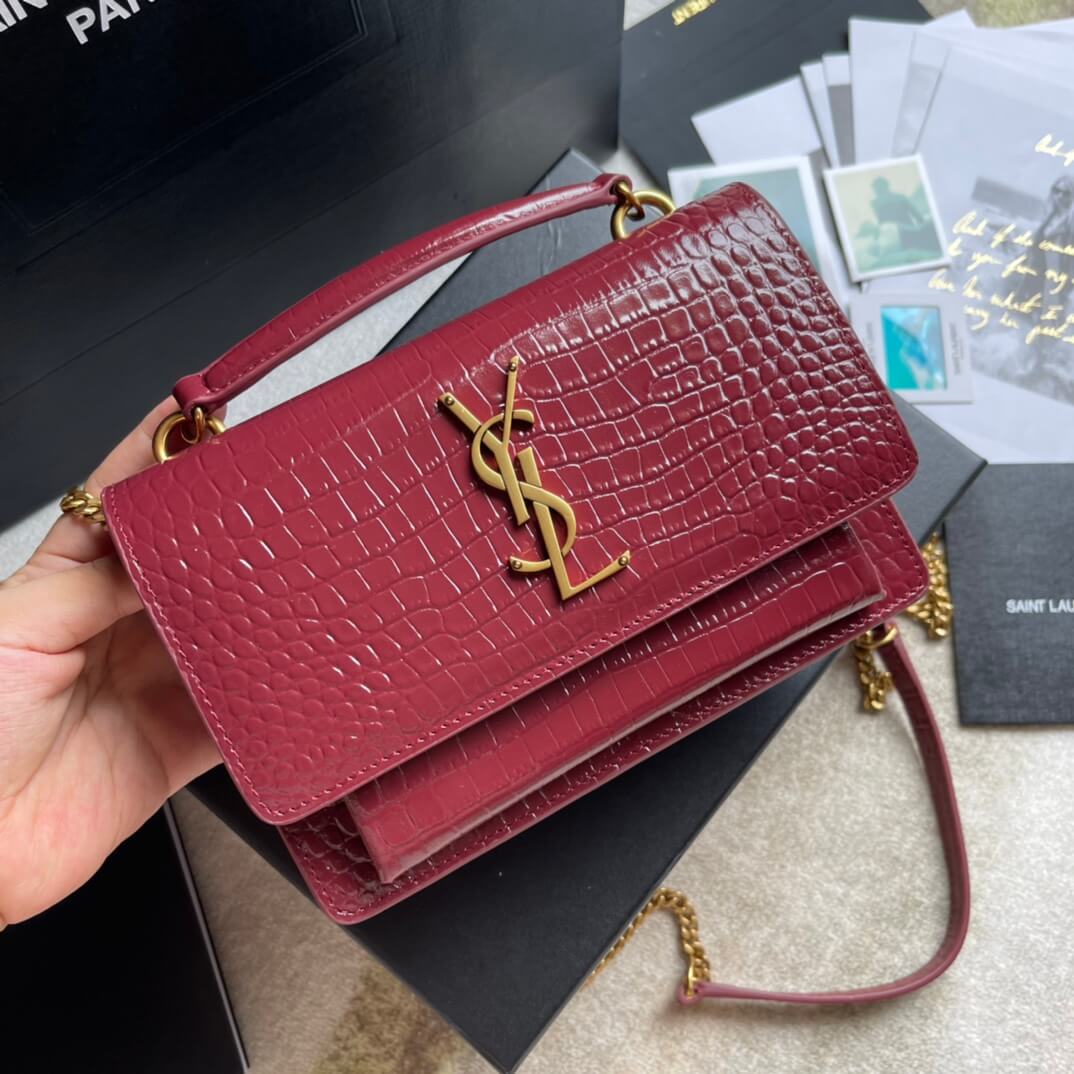 ys l565739 clutch bag red metallic silver leather free shipping µĸ±±¾