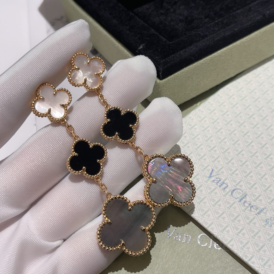 fe026 four leaf clover butterfly gemstone earrings free shipping µĸ±±¾