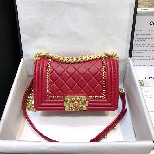 cha 67085 shoulder bag cross body bags maroon leboy calfskin