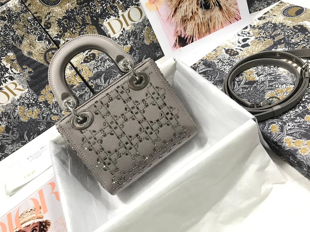 44532 lady d lite handbag shoulder bag cross body bags mini 17cm 24cm leopard print black white 3