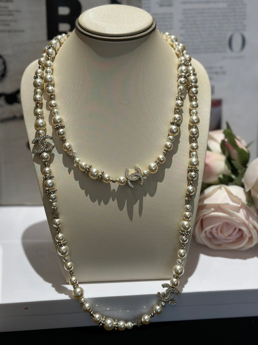 2024 New Antique Classic Necklace Long Double Layer Collar Chain XLC51