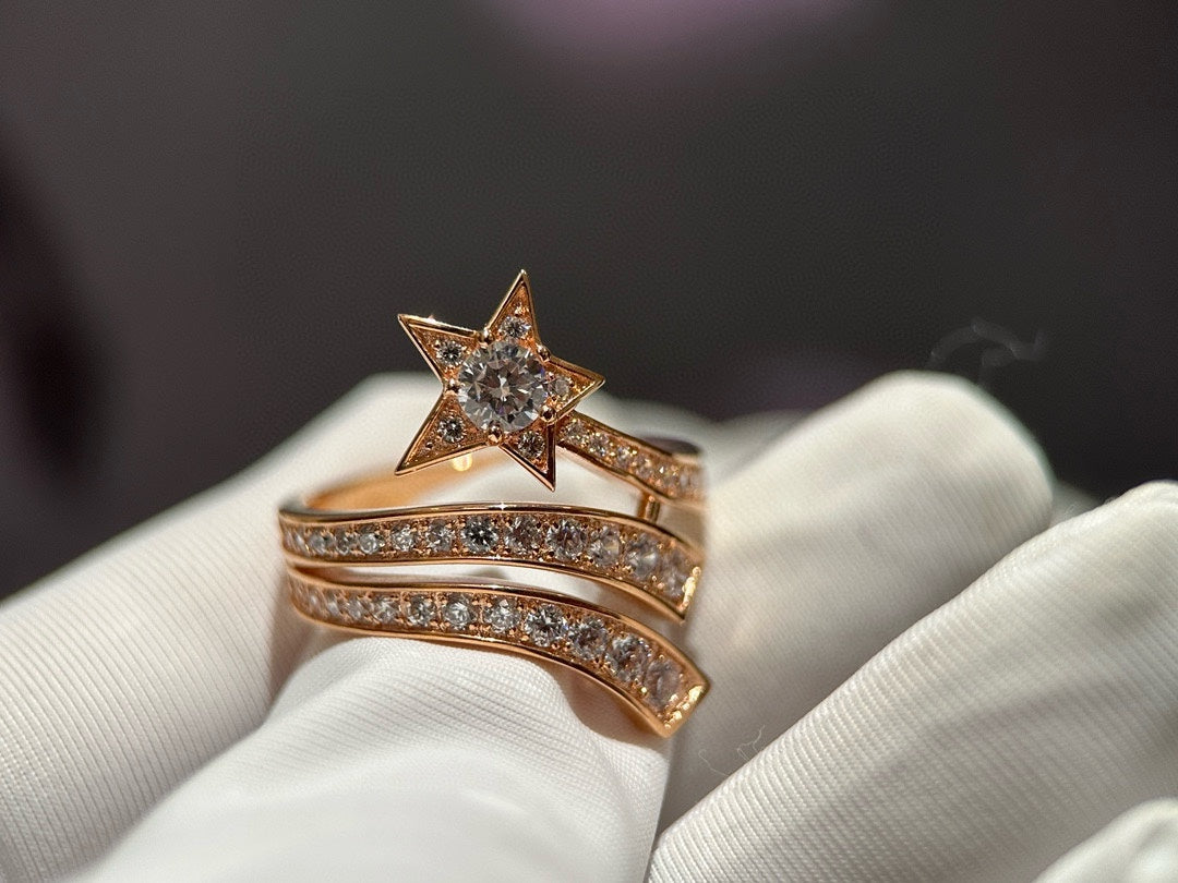 chanel high end jewelry series diamond bracelet with diamonds and checkers high end light luxury comet diamond ring szc4